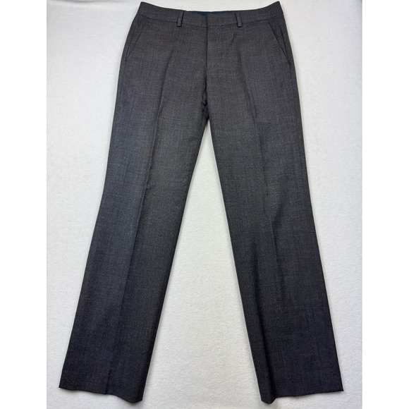 Bonobos Slim Fit Wool Dress‎ Pants 31x31 Gray Flat Front Work Office Trousers - Picture 1 of 4